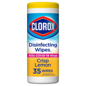 Clorox Lemon Fresh Wipes, 35 Count, 12 per case