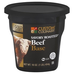 Gold Label No Msg Added Savory Roasted Beef Base Paste, 1 Pounds, 6 per case