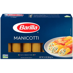 Barilla Medium Manicotti Pasta, 8 Ounces, 12 per case