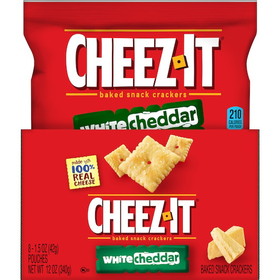 Cheez-It White Cheddar Crackers, 1.5 Ounces, 6 per case