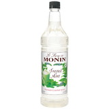 Monin Frosted Mint Syrup 1 Liter Bottle - 4 Per Case