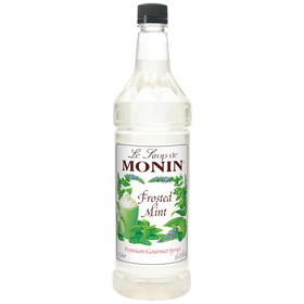 Monin Frosted Mint Syrup, 1 Liter, 4 per case