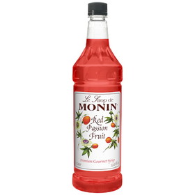 Monin Red Passion Fruit Syrup, 1 Liter, 4 per case