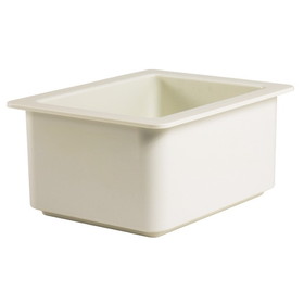 Cambro Coldfest Half Size 6.5 Quart White Food Pan And Crock, 1 Each, 1 per case