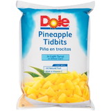 Dole In Light Syrup Tidbit Pineapple 81 Ounce Bag - 6 Per Case