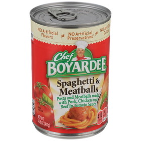 Chef Boyardee Chef Boyardee Can Pasta Spaghetti &amp; Meatballs, 14.5 Ounces, 24 per case