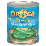 Ortega Fire Roasted Whole Green Chiles, 27 Ounces, 12 per case