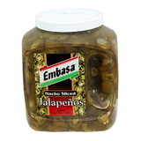 Embasa Pepper Nacho Sliced Jalapeno Plastic Jar, 108 Ounces, 4 per case