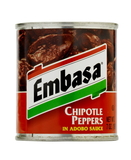 Embasa Chipotle Adobo Sauce Peppers 7 Ounce Can - 12 Per Case
