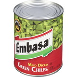 Embasa Peppers Chile Diced Green, 27 Ounces, 12 per case