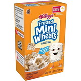 Kellogg's Mini Wheats Frosted Whole Grain Bite Size Cereal, 1.31 Ounces, 70 per case