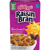 Kellogg's Raisin Bran Cereal, 1.52 Ounce, 70 Per Case
