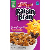 Kellogg's Raisin Bran Cereal, 1.52 Ounces, 70 per case