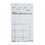Ncco National Checking Waitrpad 4.25 Inch X 7.25 Inch 8 Line White 1 Part Guest Check, 100 Per Book, 5000 Each, 1 per case, Price/Case