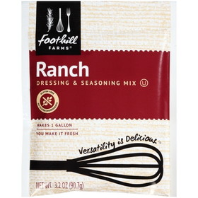Foothill Farms Ranch Dressing Mix, 3.2 Ounces, 18 per case