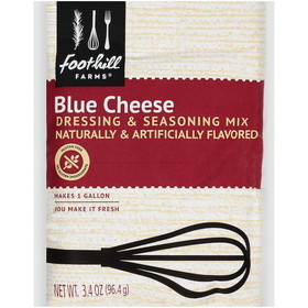 Foothill Farms Gluten Free Blue Cheese Dressing Mix, 3.4 Ounces, 18 per case