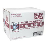 Valugards Poly Large Glove 500 Per Box - 10 Boxes Per Case