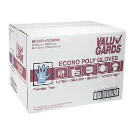 Valugards Poly Large Glove, 500 Each, 10 per case
