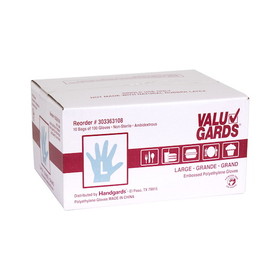 Valugards Poly Large Glove, 100 Each, 10 per case