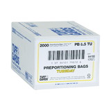 Tuff Gards 2M High Density Yellow Tuesday Preportioning Bag 2000 Per Pack - 1 Per Case