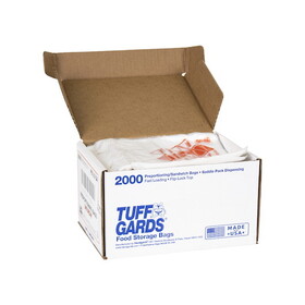 Tuffgards 2M High Density Orange Saturday Preportioning Bag, 2000 Each, 2000 Per Box, 1 Per Case