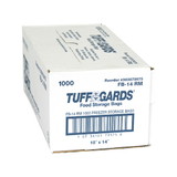 Tuffgards Food Storage Tie Closure Clear High Density Roll Pack 10 Inch X 14 Inch Freezer Storage Bag, 1000 Each, 1 per case