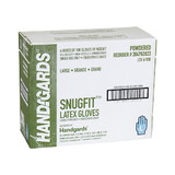 Handgards Snugfit Lightly Powdered Large Latex Glove 100 Per Pack - 4 Per Case