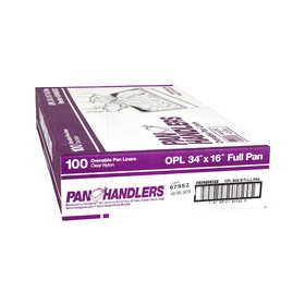 Panhandlers Pan Handlers 34 Inch X 16 Inch Full Size 400 Degree Ovenable Pan Liner, 100 Each, 100 per box, 1 per case