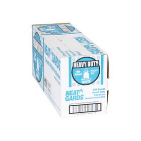 Neatgards Heavy Duty Smooth White Poly Apron, 100 Each, 1 per case