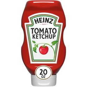 Heinz Easy Squeeze Clear Upside Down Ketchup, 1.25 Pounds, 12 per case