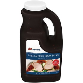 Minor'S Ready To Use Sweet And Spicy Plum Sauce .5 Gallon Jug - 4 Per Case