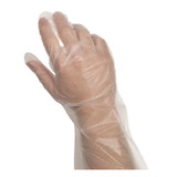 Handgards Comfortfit Powder Free Latex Free One Size Embossed Poly Glove 100 Per Pack - 10 Per Case