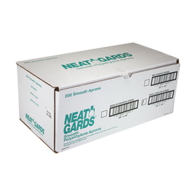 Handgards Neatgards Medium Duty Smooth Polyethylene Clear Apron 200 Per Pack - 1 Per Case