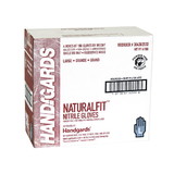 Hangards Naturalfit Powder Free Blue Large Nitrile Glove 100 Per Pack - 4 Per Case