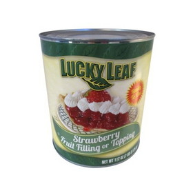 Lucky Leaf Strawberry Fruit Pie Filling Or Topping #10 Can - 6 Per Case