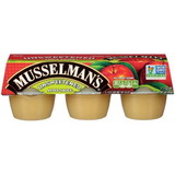 Musselman'S Unsweetened Apple Sauce 4 Ounce Bowls 6 Per Pack - 12 Packs Per Case