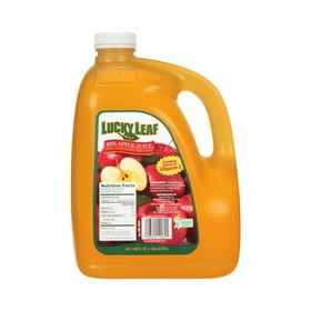 Lucky Leaf Juice Apple Plastic, 128 Fluid Ounces, 4 per case