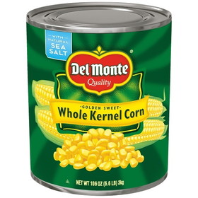 Del Monte Golden Sweet Whole Kernel Corn, 106 Ounces, 6 per case