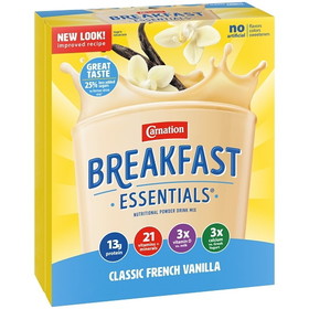 Carnation Nestle French Vanilla Breakfast Essentials Drink Mix, 12.6 Ounces, 6 per case