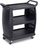 Carlisle Foodservice Black Bussing Cart, 1 Inches, 4 per case, Price/Case