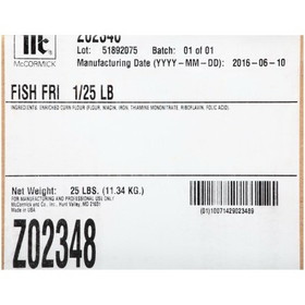 Zatarain'S Fish Fry Seasoning 25 Pound - 1 Per Case