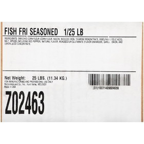 Zatarains Seasoned Fish Fry 25 Pound Bag - 1 Per Case