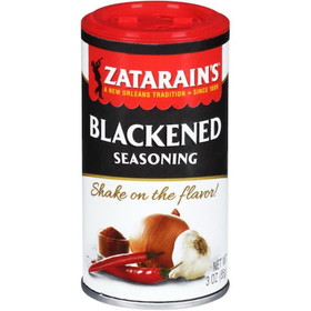 Zatarains Blackened Fish Seasoning Shaker, 3 Ounces, 12 per case