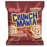 Kellogg's Crunch Mania Bite Size Cinnamon Bun, 1.76 Ounces, 100 per case
