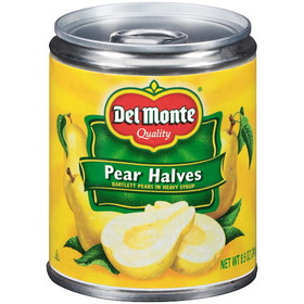 Del Monte In Heavy Syrup Half Pear, 8.5 Ounces, 12 per case
