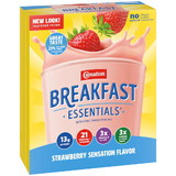 Nestle Carnation Strawberry Breakfast Essentials Drink Mix 12.6 Ounces - 6 Per Case