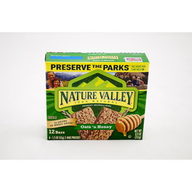 Nature Valley Oats &amp; Honey Crunchy Granola Bar, 8.94 Ounces, 12 per case