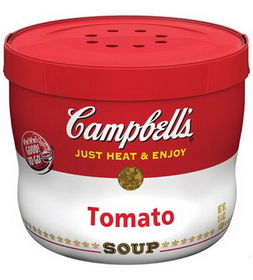 Campbell'S Red & White Tomato Bowl Microwaveable Soup 15.4 Ounce Bowl - 8 Per Case