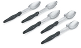 Vollrath Slotted Egg Spoon Black Handled - 1 Per Case