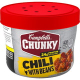 Campbell's Chunky Roadhouse Chili Microwaveable Soup, 15.25 Ounces, 8 per case